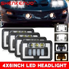 For Pontiac Trans Am 1998-2002 4pcs 4x6inch Led Headlights Hilo Beam Drl For Pontiac Trans Am 1998-2002 4pcs 4x6inch Led Headlights Hilo Beam Drl
