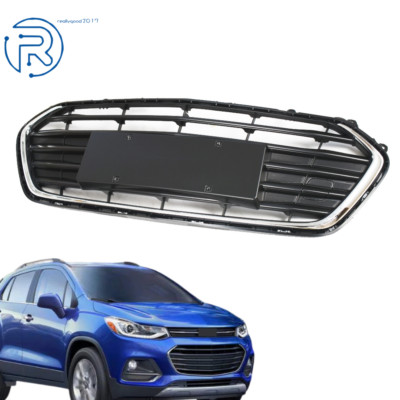For Chevrolet Trax 2017-2021 Front Bumper Lower Grille Black Chrome Grill