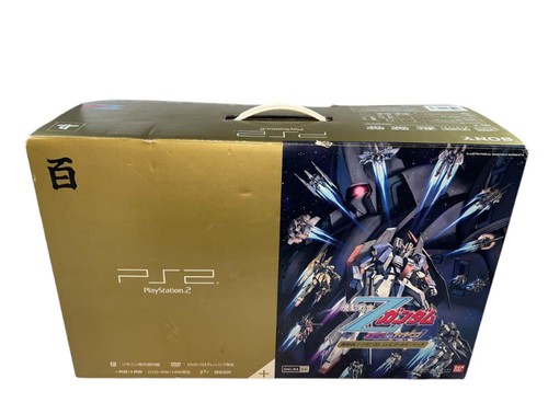 PS2 CONSOLE MOBILE Suit Z Gundam Hyakushiki Gold Pack JAP Trés Bon état