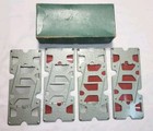 Vintage Bridge Dealer Card Holder Metal Set Of 4 Metal Holders  — photo 1