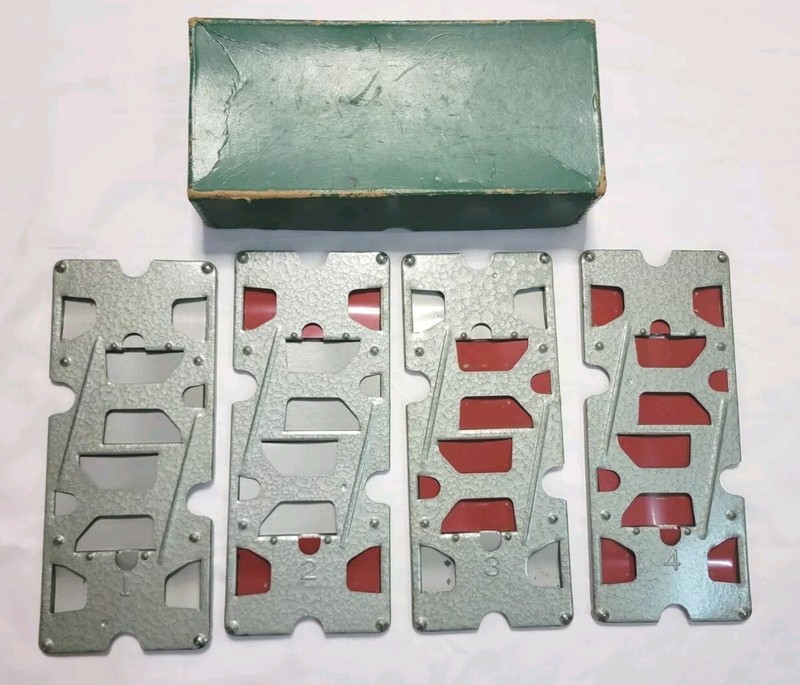 Vintage Bridge Dealer Card Holder Metal Set Of 4 Metal Holders 