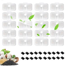 40PCS Cat Water Fountain Filters Replacement Compatible With PETLIBRO Dockstr...