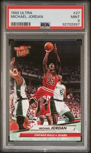1992 ULTRA #27 MICHAEL JORDAN PSA 9 MINT