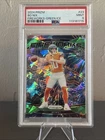 2024 Panini Prizm - Fireworks Bo Nix #23 Green Ice Prizm (RC) PSA 9