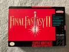 Final Fantasy II - Nintendo SNES - CIB - Very Good With Poster!