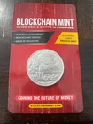 Silver Wall Street Bets Block Chain Mint 1 Troy Ounce .999 Sealed Encapsulated