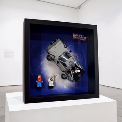 Display Rahmen für LEGO  Speed Champions Back To The Future 2 Time Machine 77256