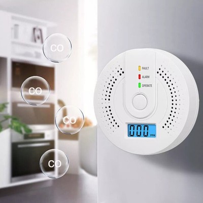 Digitaler Kohlenmonoxidmelder Alarm Batteriebetrieben Warnung Alarm Sensor