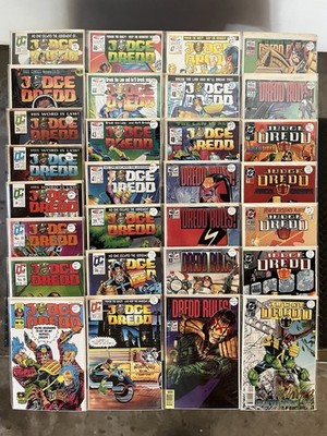 Lot of 29 Judge Dredd Comic Books - Quality - Fleetway - DC Comics