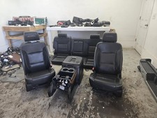 2015-2019 Gm 2500-3500 Frontrear Seats Wconsole Black Leather Wpwrmemheat