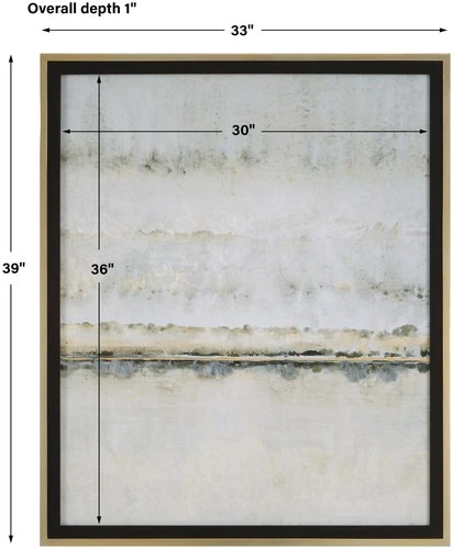 Uttermost 41469 Gilded Horizon 39" x 33" Framed Abstract Painting - MultiColor - Picture 5 of 5