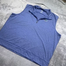 Cutter & Buck CB Dry Tec Blue  Vest Men’s 1/4 Zip Size XXX Large Florida Gators