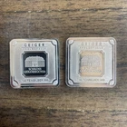 Geiger 2-1 Oz 999 Silver Bars.