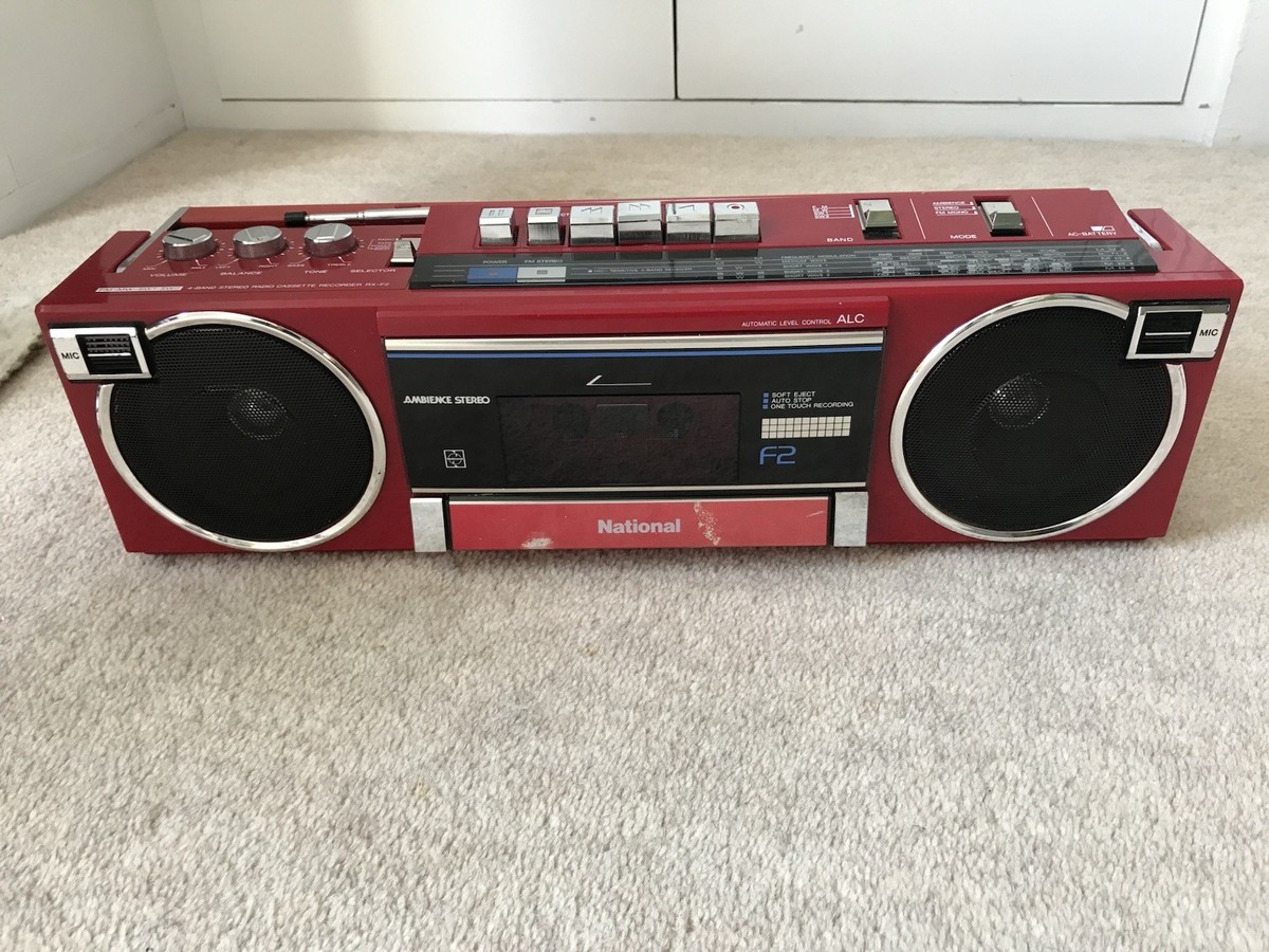 National/Panasonic RX-F2F Red 4band radio Radio Cassette Player