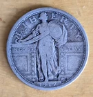 1917 Type I Standing Liberty Quarter F-VF Original