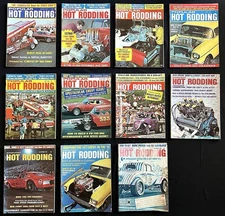 Lot of 11 Hot Rodding Magazine 1968