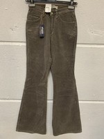Mavi Damen Hose Velourhose 192 Low Rise, Bell Bottom Grau W26 L34