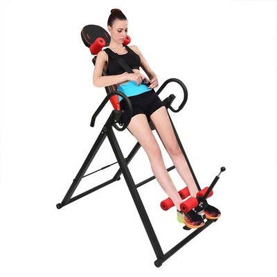 Inversion Table Teeter Machine Therapy Back Pain Relief Foldable Gravity Fitness