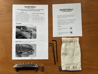 Mastery M2 Bridge Fender Jaguar Jazzmaster MIJ CIJ Complete Kit USA Made