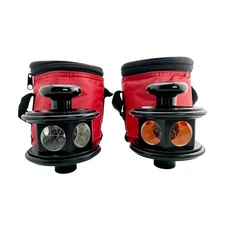 360 Degree Silver/Gold Reflective Prism For Robotic Total Station All Metal Body