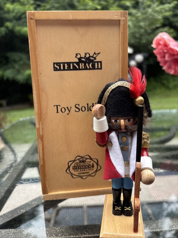 Steinbach German Toy Soldier Nutcracker in Wooden Box 1286