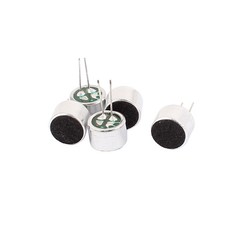 5 Pcs 10mm x 7mm Through Hole Mini Electret Microphone Condenser Pickup