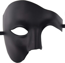 Mens Masquerade Phantom of the Opera Half Face