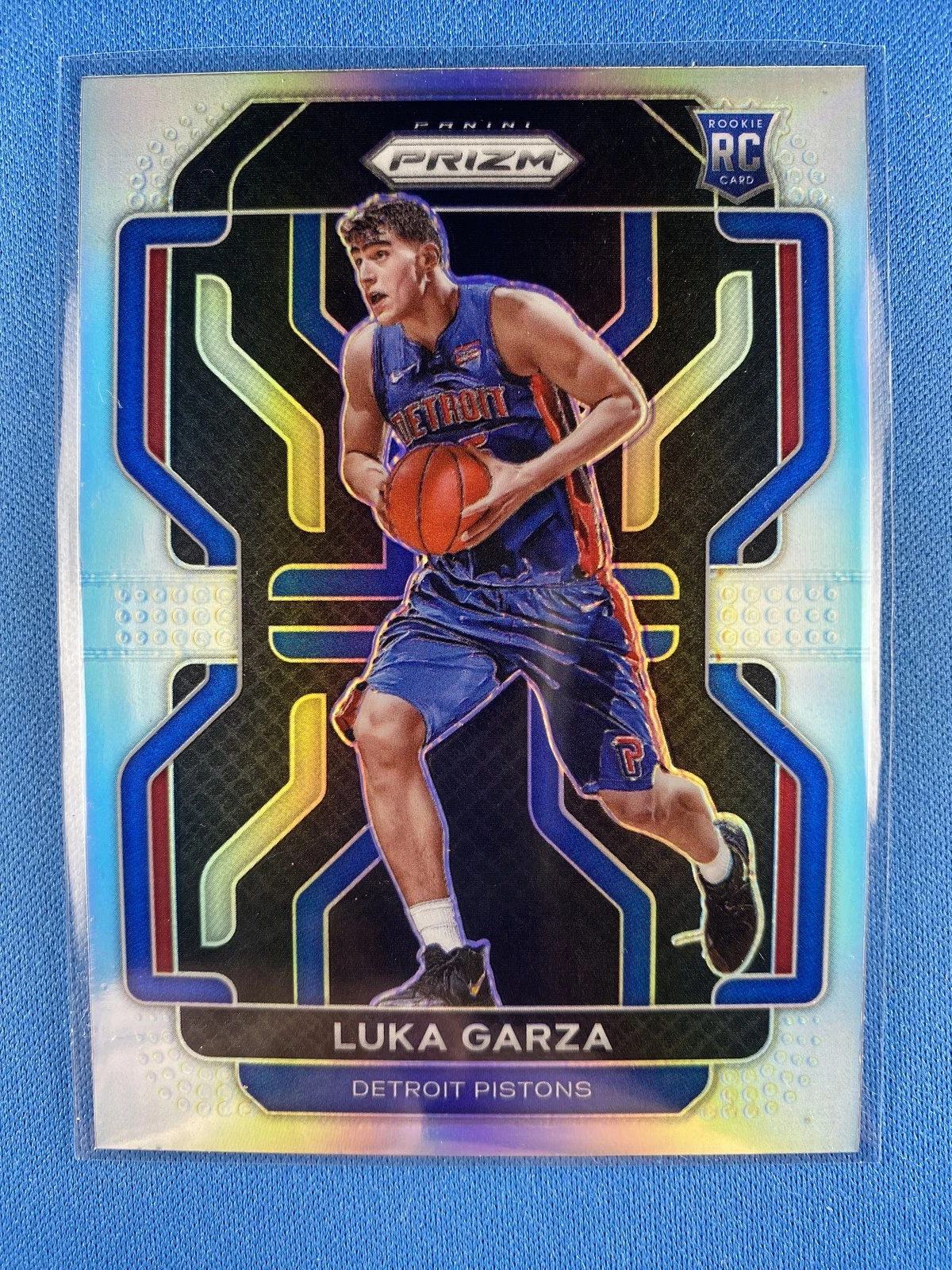 Luka Garza 2021-22 Panini Prizm #303 Silver Prizm Rookie Detroit Pistons