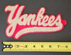 New York Yankees White Chenille w/ red felt Vintage Sew-On Patch w/ bonus — photo 3