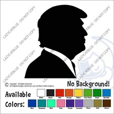 Trump Decal Sticker MAGA Outline Donald J 45 47 Political Silhouette Vote USA