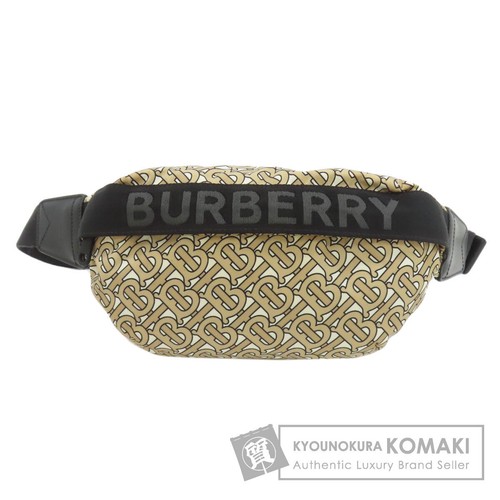 Burberry TB Monogram Body Bag Nylon Material Women's Used