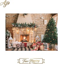 7x5ft Christmas Fireplace Backdrop - Perfect for Holiday Photos  Parties