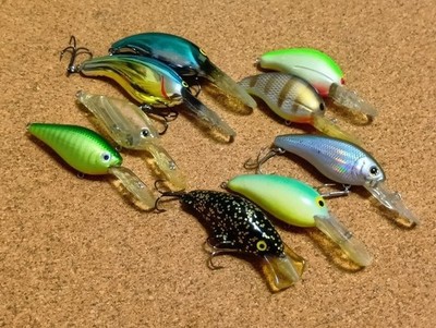 Crankbait Set 9 pcs Saurus Tiemco Smith Old Lure fishing accessories