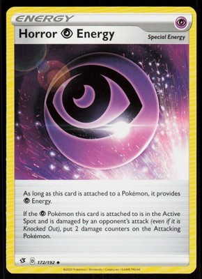 Horror Psychic Energy 172/192 Uncommon Rebel Clash Pokemon Near Mint