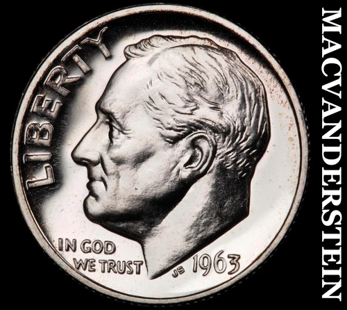 1963 Roosevelt Dime- Silver- Choice Gem Proof Luster No Reserve #i9206