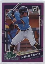 2023 Panini Donruss Rated Prospect Holo Purple Jackson Chourio #85 o7m