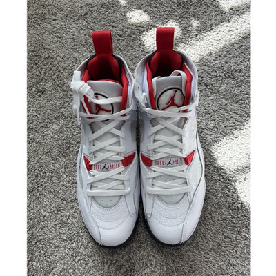 Jordan Jumpman Two Trey Men's White/Black/Univ Red Mid Top Sneakers DO1925-160