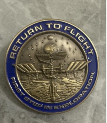 NASA Boeing Return to Flight Acryl emailliert Metall Pin Anstecker