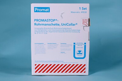 Karton PROMAT Unicollar Brandschutzmanschette Rohrmanschette Feuerschutz