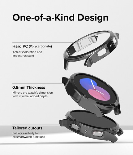 Coque Samsung Galaxy Watch 5 40/44 mm et 5 Pro 45 mm Ringke [mince] protection PC - Photo 56 sur 172