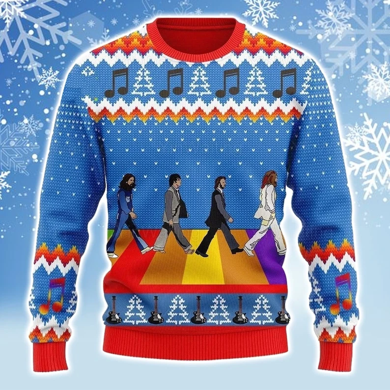 Abbey road ugly christmas deals sweater