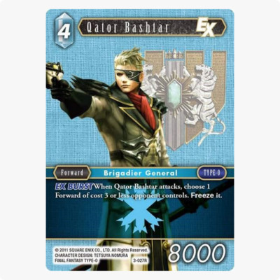 Final Fantasy TCG Qator Bashtar EX - Opus III (OP3) 3-027R