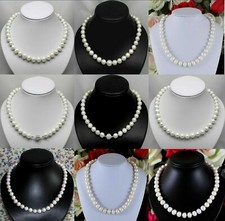 XXL Perlen-Ketten, echte-Süßwasser-Natur-Perlen-Halskette 47 & 50 cm 1 Stück neu