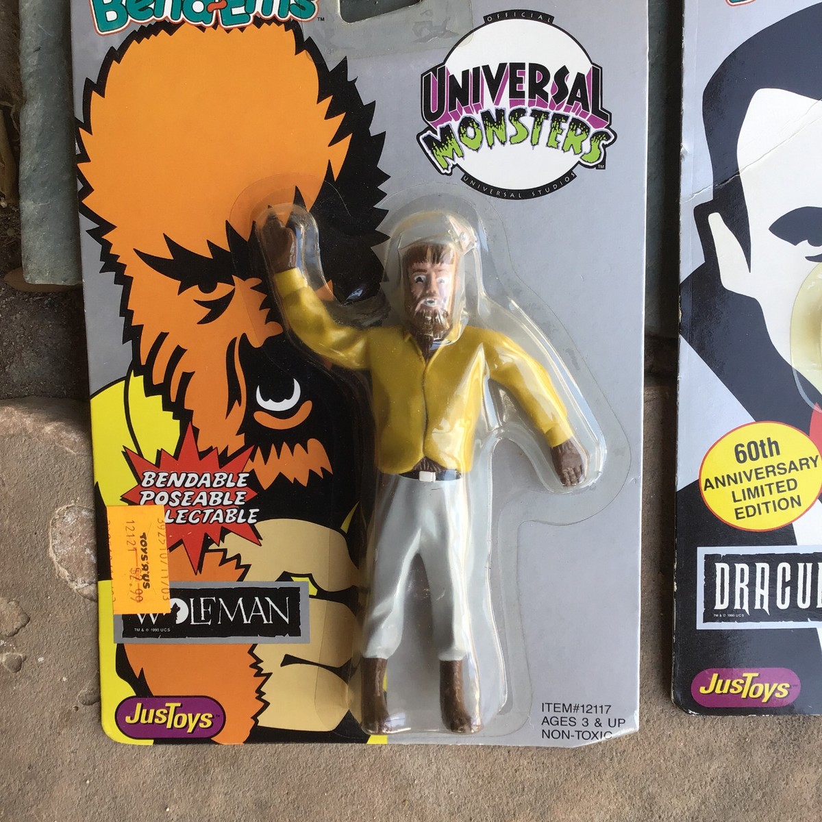 Bend Ems Lot of 4 Universal Monsters 1990 Vintage Bendable