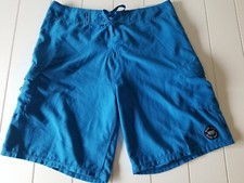 Ron Jon Surf Shop Blue Swim Board Shorts Mens Size 32 Swimsuit Bottoms