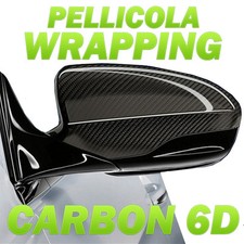Pellicola adesiva CARBONIO 6D CARBON 6D LUCIDA car wrapping auto moto tuning
