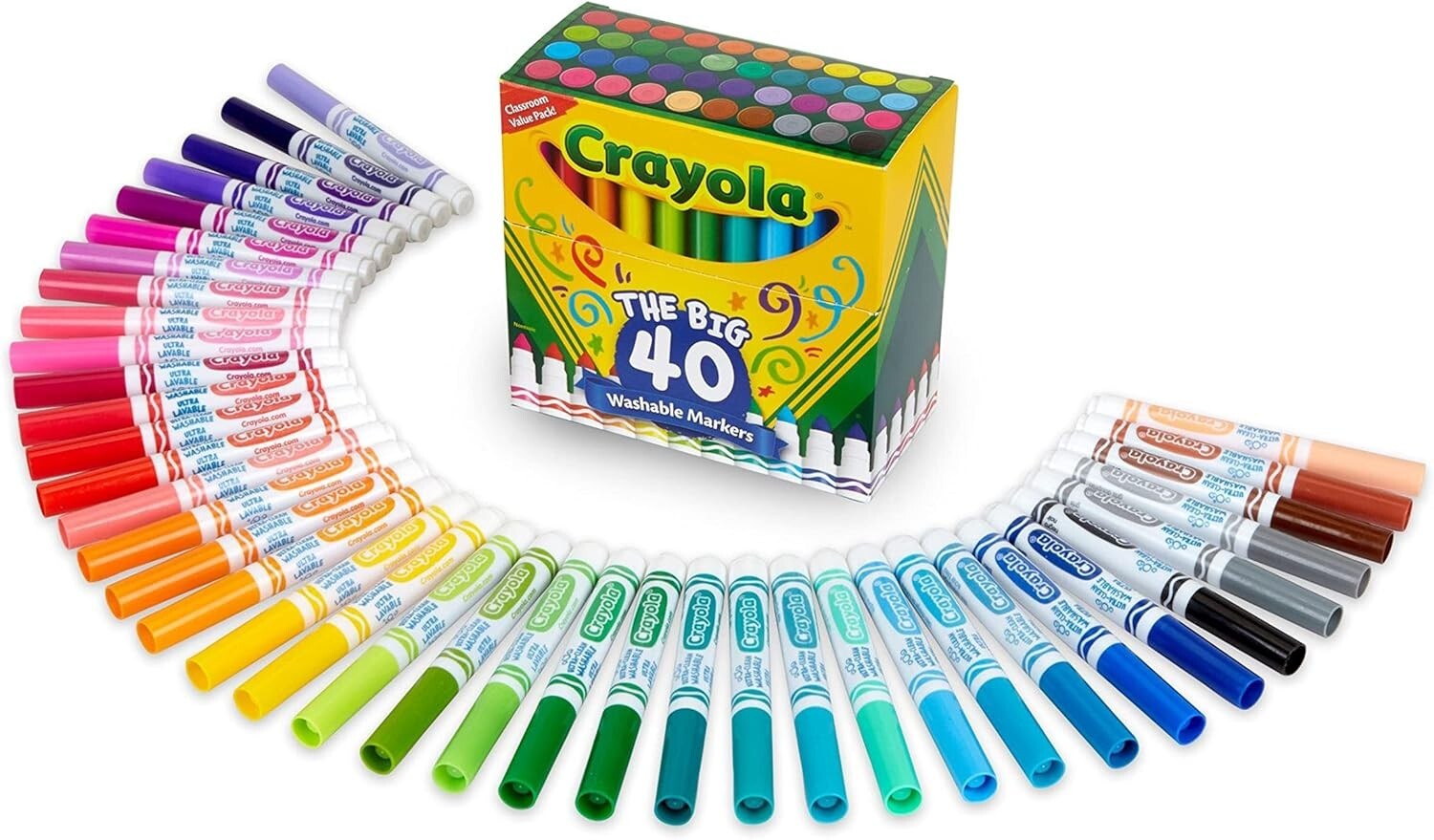 40 Count Coloring Markers Art Supplies