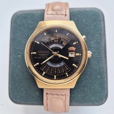 Watch Orient College Perpetual Multi Year Calendar Automatic Vintage Japan BLACK