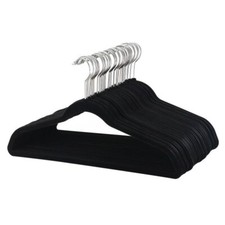 Flocked Hangers - 50 packs Color Black