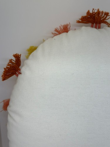 Opalhouse Jungalow Embroidered Boho Sun Throw Pillow 12" Fringed Tassels Decor - Picture 5 of 9